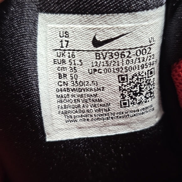 Nike Force Savage Elite 2 Football Cleats Red Black Men's Size 17 BV3962-002 New - Picture 4 of 10